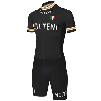 Láser de corte de MOLTENI ciclismo skinsuit hombres de bicicletas de triatlón traje 20D gel equipacion ciclismo verano hombre spandex traje de los hombres