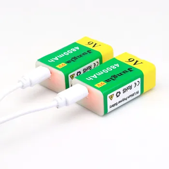 2021 de la Alta capacidad del USB de la Batería de 9 v 4800mAh batería de Li-ion Batería Recargable USB de la batería de litio de Juguete de Control Remoto de envío de la gota