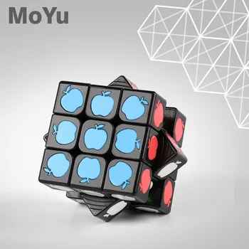 Más reciente MoYu Negro Cristal Cubo de 3x3x3 Mofangjiaoshi 3x3 cubo mágico cubicación aula Velocidad Cubo Educativo Kid Juguetes envío de la gota