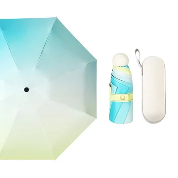 YADA 8K de Alta Calidad Mini Pocket Gradiente de Paraguas Sombrilla Plegable Hombres Paraguas de la Lluvia Para Mujer de la UV a prueba de viento del Paraguas YS200003