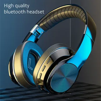 Auriculares inalámbricos Bluetooth 5.0 Casco Teléfono HD Mic 8D Stereo Juego de Auriculares con TF tarjeta de FM AUX 3.5 Reducir el Ruido de la Música de los Auriculares