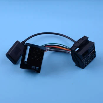 CITALL Negro 7.28 pulgadas de manos libres Bluetooth de Audio de Música de la Radio del Adaptador AUX En el Ajuste del Cable Para BMW E39 X5 E53 X3 E83 Z4 E85