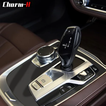 Para BMW G11 G12 RHD 7 de la Serie 2016-2018 5D Central en Fibra de Carbono de la Consola de Control de Cambio de velocidad en el Panel Interior de la Película Protectora de la etiqueta Engomada