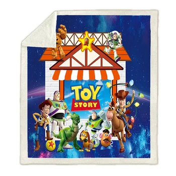 Disney Toy Story Sheriff Woody, Buzz Lightyear Bebé de la Felpa de la Manta de Tiro Sofá Cama Cubierta de dos Camas para los Niños los Niños los Regalos
