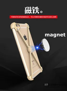 Cool X Metal de Parachoques para el iPhone 6s Plus Magnético de la Cubierta del Marco de Aluminio Tornillo Asegurado para el iPhone X 8 7 5S/SE a prueba de Golpes de la caja del Teléfono