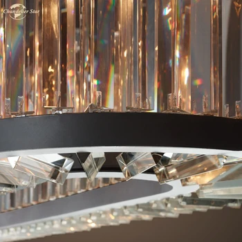 De Estilo europeo Moderno K9 Lámparas de araña de Cristal de Villa de Casa Restaurante del Hotel, la Decoración Creativa de Lujo de la Cubierta de la Iluminación de la Lámpara Colgante
