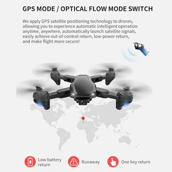 Teeggi SG701 SG701S GPS RC Drone con 5G WiFi FPV 4K HD Cámara Quadcopter Flujo Óptico Plegable Mini Dron VS E520S SG907 F3 S167
