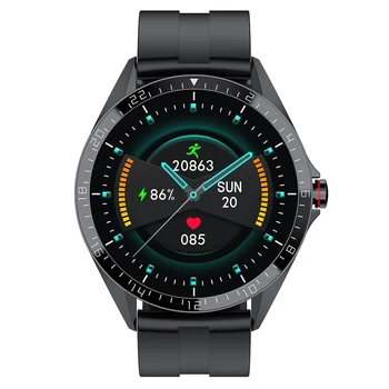KUMI GW16T 1.3 pulgadas Smart Watch Hombres Táctil Completa de Deporte de la Frecuencia Cardíaca Sueño Monitor IP67 Impermeable iOS Android Upgrad Versión Global
