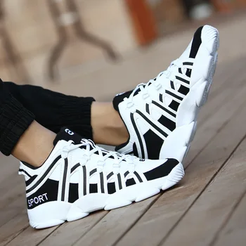 Nueva 2019 De La Ciudad De Los Hombres Casual Zapatos De Marca Para Caminar Calzado Transpirable Zapatos Masculinos Diseñador De Encaje Hasta Los Pisos De Los Hombres Zapatillas De Deporte De