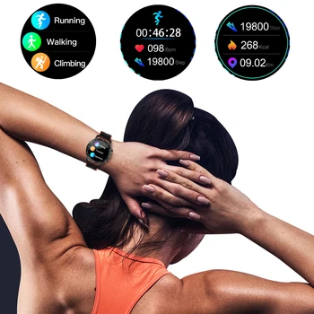 SENBONO 2020 Smartwatch Hombres Mujeres S30 Deporte Reloj Inteligente de Fitness Tracker Larga Vida de la Batería Impermeable IP68 HR/BP para IOS, Android