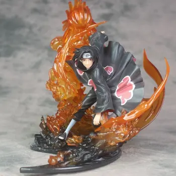 21.5 cm Anime Naruto PVC Figura de Acción de Cero Uchiha Itachi Fuego Sasuke Susanoo Relación Modelo de la Colección de Juguetes