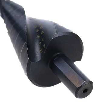 4-32mm recubrimiento de Nitruro de Paso Broca Triángulo Vástago de la Broca Espiral de Groove Paso brocas huecas de Metal Agujero de Perforación Herramientas