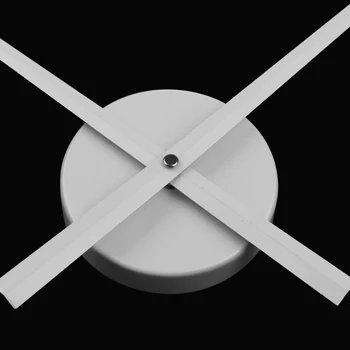 El Color blanco de Gran tamaño Reloj de Agujas Accesorio para 3D Reloj de Pared DIY de Gran Tamaño a Manos de Reloj de Metal y Mecanismo de Vivir Decoración de la Habitación