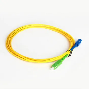 10 Pcs/ Lot SC/ APC-SC/ UPC Único Modo Simple de Fibra Óptica Cable de Puente 3.0 mm FTTH Fibra Óptica Patch Cord Cable