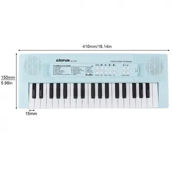 37 Teclas de Teclado Electrónico de Piano de Música Digital teclado con Micrófono Musical de la Iluminación de color Rosa y Azul Opcional
