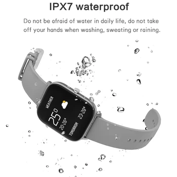 Nueva Pantalla Táctil Reloj Inteligente Hombres Mujeres Frecuencia Cardíaca Presión Arterial Multi-función de fitness tracker Smartwatch Para iOS, Android