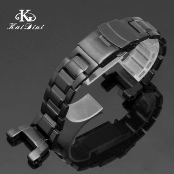 De acero inoxidable de bandas de la correa para el GW-3500B GW-3000B GW-2000 G-1000 smart simple accesorio （lug） de acero reloj de pulsera de 26mm negro