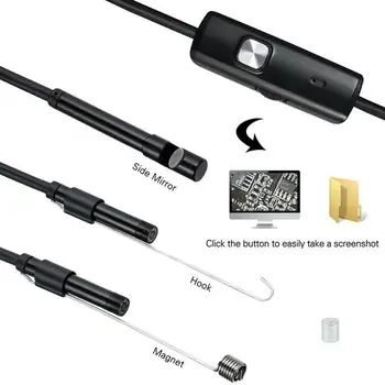 Nueva 8.0 mm Endoscopio Cámara de 1080P HD USB Endoscopio con 8 LED de 1 m de Cable Impermeable de Inspección Boroscopio para PC Android