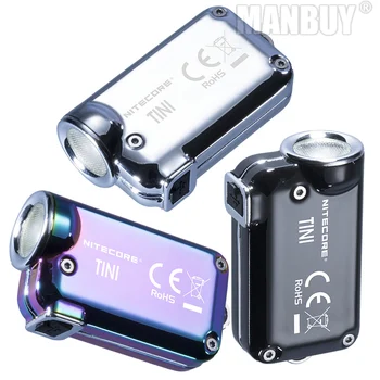 Mayorista de NITECORE TINISS tini CU Micro Micro USB Recargable Keylight Mini EDC Linterna Llavero de Metal de la Luz Incorporada de la Batería