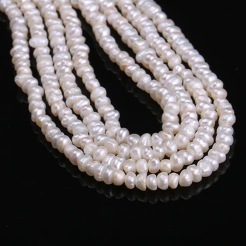 Natural de agua Dulce Perlas Cultivadas Perlas de la Ronda Naturales Perlas para la Joyería del Collar de la Pulsera de 13 Pulgadas de Tamaño de 2,5-3 mm