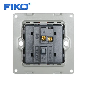 FIKO retardante de Llama PC interruptor en el panel 1 de la pandilla 1/2 forma en las grandes panel estándar de la UE con el interruptor de lámpara de pared, lámpara interruptor 16 oculto de lujo interruptor