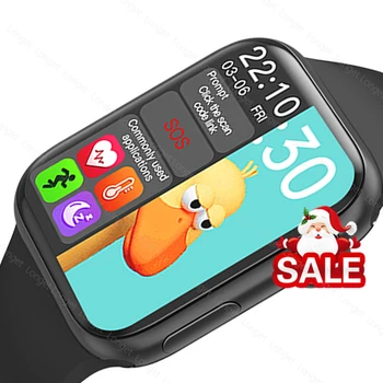 Longet Pantalla Dividida Reloj Inteligente 40 y 44 Hombres Táctil Completa de la Aptitud de seguimiento de la Presión Arterial Siri de llamada Bluetooth Smartwatch