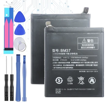 BM37 3800mAh Batería de Recambio para Xiaomi Xiao Mi 5S Plus MI5S Más 5SPlus BM 37 BM-37 con la Pista de Código de