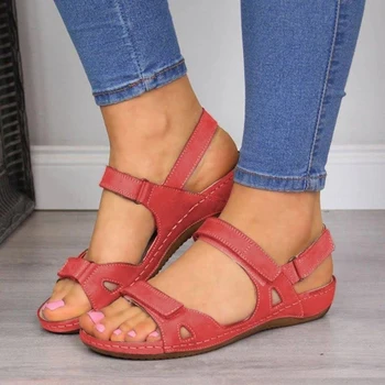 De Las Nuevas Mujeres Sandalias Suave De Tres Costuras De Color Sandalias Cómodas Sandalias Planas De Dedo Del Pie Abierto De La Playa De Zapatos Para Mujer Calzado De 2020