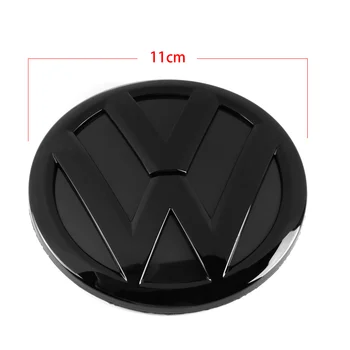 Negro brillante 110MM Trasera de la Tapa del Maletero Insignia del Coche Emblema Logo de Repuesto de VW Volkswagen Tiguan