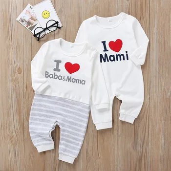 2020 primavera Otoño de algodón bebé mameluco para niñas y niños de bebé maravilloso regalo Para un bebé Recién nacido 3m-18 m de Manga Larga Pijamas Trajes