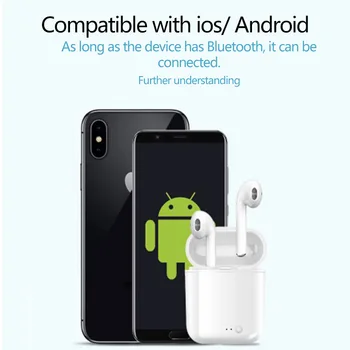 I9s TWS Auriculares Inalámbricos Bluetooth 5.0 de Auriculares Aire Auriculares del Deporte de manos libres Auriculares Con Caja de Carga Para el iPhone IOS Android