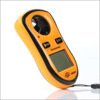 BENETECH Anemómetro Digital Portátil Velocidad del Viento Medidor Medidor de Velocidad del Aire Temperatura del Anemómetro GM8908 0-30m/s Medidor de Velocidad del Viento