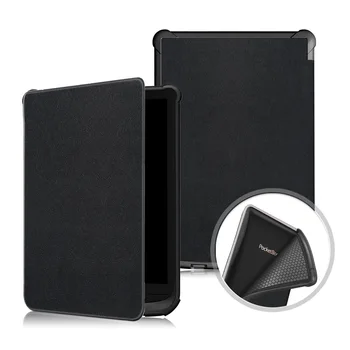 Cuero de la PU de 6 pulgadas de Caso Para Pocketbook Touch Lux4 616/627/632 Básica Lux2 E-reader de la Calidad de la funda Protectora de la Piel Shell