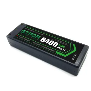 GTFDR 2PCS 2S Batería Lipo 7.4 V 7.6 V HV 8400mAh 7000mAh 6200mA 5200mAh 140C/280C 100C/200C 60C/120C 4 mm para 1/8 1/10 en carretera coche rc