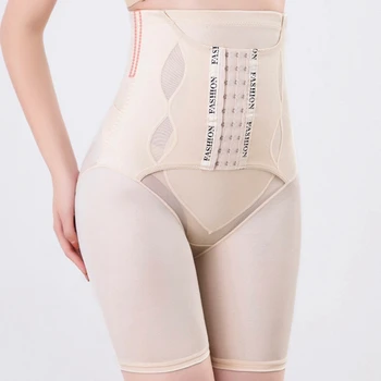 De Cintura alta del Cuerpo Shaper Pantalones de las Mujeres Posparto Panza Caderas Elevación del Estómago Y de la Conformación de Control de la ropa interior que Adelgaza la Cintura Corsés