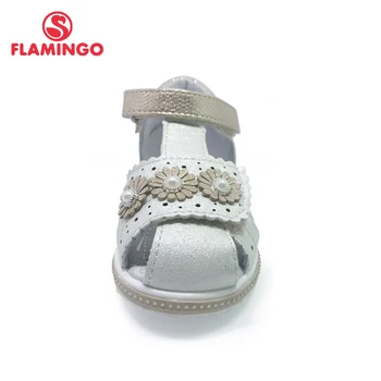 FLAMINGO sandalias para niñas de Gancho y Bucle de tv de Diseño Arqueado Chlid Casual de la Princesa de los Zapatos de Tamaño 22-27 Para las Niñas 201S-HL-1716/1717