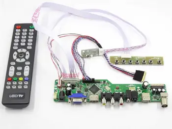 Controlador Kit de Placa para B140RW02 V0 B140RW02 V1 B140RW02 V2 TV+HDMI+VGA+AV+USB del LCD de la pantalla LED del Controlador de la Junta de