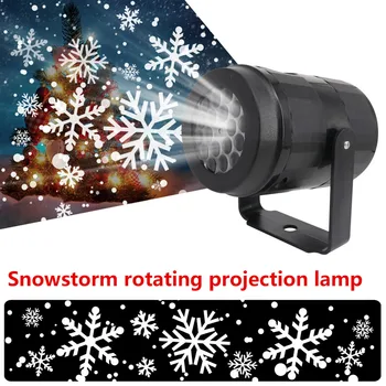Nuevo LED de Nieve de Luz Blanca de Blizzard Proyector Atmósfera de Navidad Vacaciones de la Fiesta de la Familia de Luz Especial al aire libre de la Luz de la Navidad F4