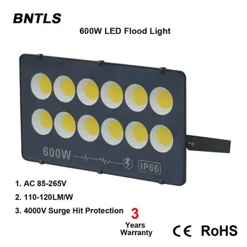 Ultrafino Luz de Inundación del LED de 300W 400W 500W 600W IP65 110V/220V LED Spotlight Reflcetor de Iluminación al aire libre de la Pared de la Lámpara del Proyector