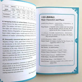 Cuatro Antiguas Bellezas: Wang Zhaojun Puente de arco iris Gradual Chino Lector de Nivel de la Serie 2:500 Palabras HSK2-3 Chinos Libro de Lectura