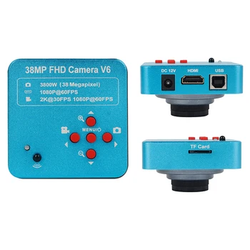 Más reciente 2K 38MP HDMI USB Electrónica Industrial de Vídeo Digital Microscopio Con Cámara de 180X Ajustable de zoom de la lente Para la Reparación del Teléfono