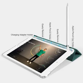 Imán de Caso Para el iPad Air 2 de Aire 1 Cubierta a prueba de Golpes para el iPad de 9,7 2018 2017 Casos 5ª 6ª Gen Lápiz Cubierta del soporte de la A1567 A1893 A1822