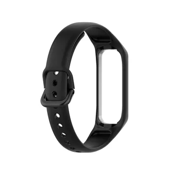 EiEuuk Ajustable de Suave Silicona de Reemplazo de la Correa del Reloj de la Banda Caso de la Bolsa para el Samsung Galaxy Fit E/SM-R375 Smartwatch