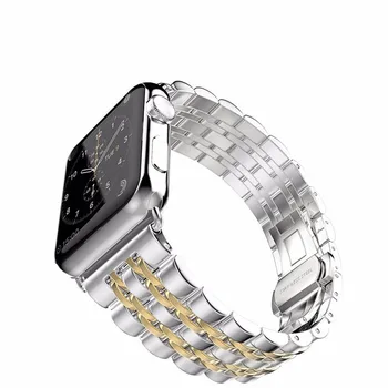 Correa de Acero inoxidable Para Apple de la banda de Reloj de 44 mm 40 mm 42 mm/38 mm correa de pulsera de la correa de reloj de Accesorios iwatch serie 4 3 5 se 6