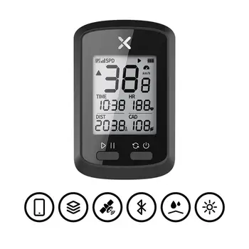 XOSS G Plus Bicyle Equipo Inalámbrico Bluetooth GPS Velocímetro Impermeable de Montaña, Bicicleta de Carretera Cronómetro Cycling Computer