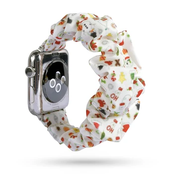 Elástico Scrunchie correa para el Apple Watch de la Banda de 38 mm/40 mm/42mm/44mm iwatch serie 6/5/4/SE/3/2/1 la pulsera de la pulsera de la correa de Accesorios