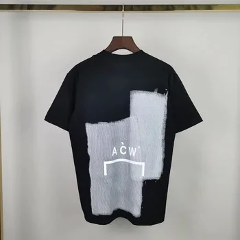 Una FRÍA PARED* T-shirt de Verano Oversize 1:1 la parte Superior de Pintura de Calidad de Impresión Graffiti UNA FRÍA PARED camiseta ACW Top Tee