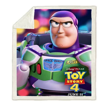 Disney Toy Story Sheriff Woody, Buzz Lightyear Bebé de la Felpa de la Manta de Tiro Sofá Cama Cubierta de dos Camas para los Niños los Niños los Regalos