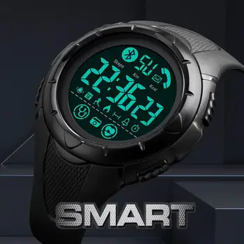 Los hombres del Reloj Inteligente de la Marca SKMEI los Relojes Digitales de la Frecuencia Cardíaca Sueño Monitor Smartwatch Impermeable reloj de Pulsera Android IOS Hombres Reloj