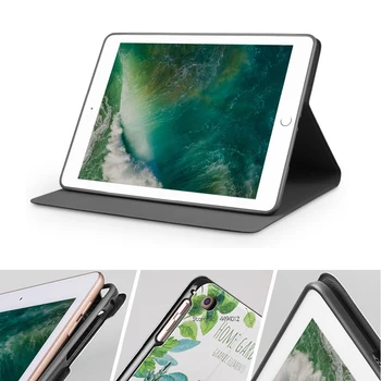 Para el iPad de 2017 5 de 2018 6 de caso para el iPad de 9,7 pulgadas de Aire 2 Aire 1 Caso de silicona Suave con la función Auto de la Estela del Sueño de la Función de Soporte de la Cubierta Inteligente